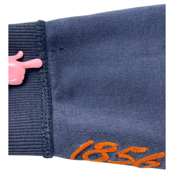 Auburn University Tigers Sweatshirt Men's M Blue Orange Distressed Embroidered - Picture 4 of 15